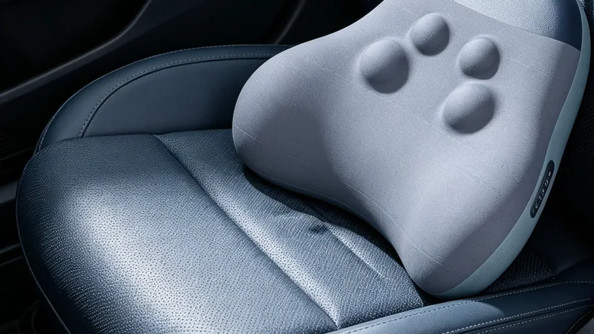 Wicozee lumbar massage cushion for car and office comfort